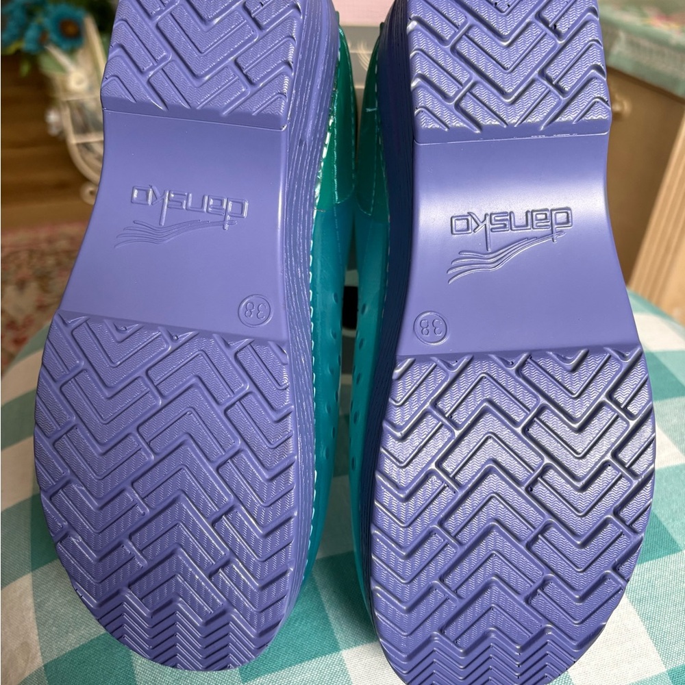 Dansko Women's Aqua Blue Mules - Picture 5 of 5